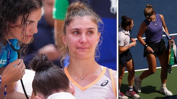 Muchova, a semifinales con diarrea ante una rival con un ataque de ansiedad