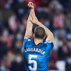 Laguardia, jugador de campo con más partidos con el Alavés