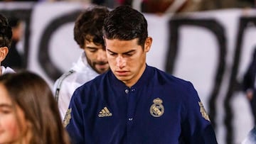 James Rodríguez se quedo en el banco de suplentes en el triunfo de Real Madrid sobre Valladolid.