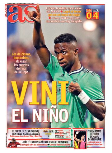 Las portadas de AS de enero