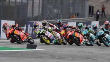 La salida de Moto2 en Austria.