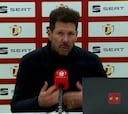 Simeone: "Soy feliz acá, pero tengo la situación abierta a lo que el club decida"
