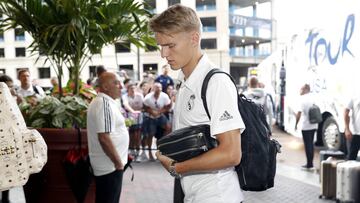 Odegaard en la gira del Real Madrid por Estados Unidos en 2018