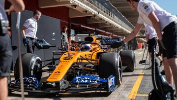 MOTOR - F1 - SPAIN GRAND PRIX - TEST
 
 BARCELONA, CATALONIA 14 May 2019, Carlos Sainz driver of McLaren at Circuit de Barcelona Catalunya during the test post Spanish GP
 
 
 14/05/2019