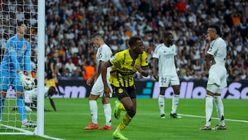 Jamie Bynoe-Gittens hace historia contra el Madrid