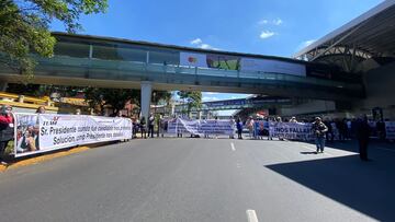 Bloqueada terminal 1 del AICM: Cuáles son las alternativas viales y quiénes se manifiestan