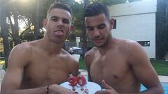 Lucas y su gesto a la tarta madridista de su hermano Theo