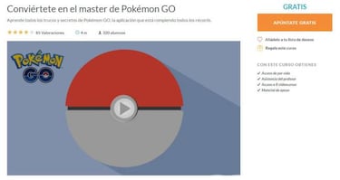 Un curso nos ayuda a convertirnos en Maestros de Pokémon GO