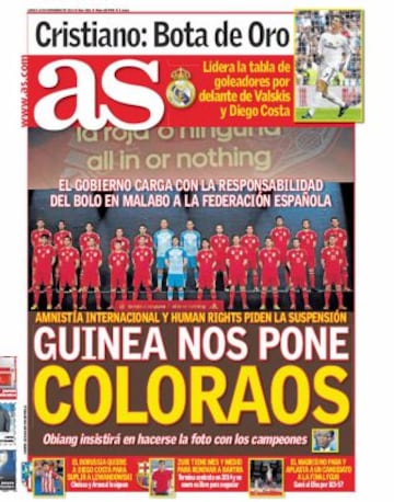 Las portadas de AS de noviembre