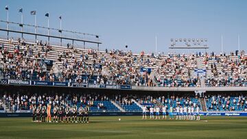 El Heliodoro durante un partido con la vuelta de público al estadio.