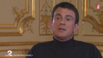 Valls, anoche en el programa de televisi¨®n franc¨¦s 'Stade 2'.