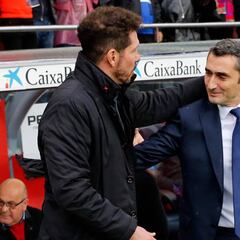 Tercer asalto del Cholo contra el Barça de Valverde