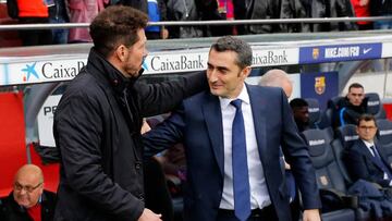 Tercer asalto del Cholo contra el Barça de Valverde