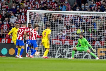 1-2. Antoine Griezmann marca el primr gol.