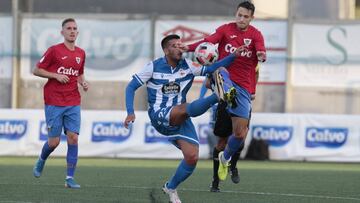 Partido Berganti&ntilde;os- Deportivo de La Coru&ntilde;a. Amistoso. Adri&aacute;n Castro