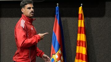 Dabi García, ayer en la rueda de prensa.