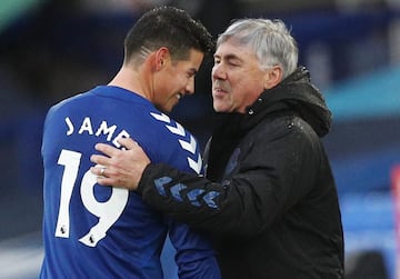 Ritmo frenético del Everton en la Premier League. El conjunto de Ancelotti sigue con rendimiento perfecto y en esta ocasión doblegó al Brighton en Goodison Park con doblete de James Rodríguez y otra anotación de Yerry Mina. 