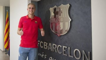 Cillessen en las instalaciones del Barcelona.
