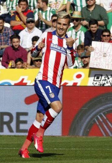 Griezmann celebra el 1-0.