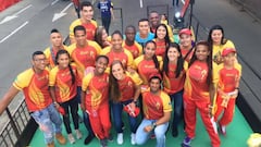 Deportistas colombianos se divierten en la Feria de Cali 2016