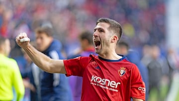 Areso celebra su gol ante el Getafe.