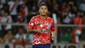 Juan Fernando Quintero jugando con River Plate.
