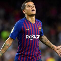 Coutinho marca en el 47,3% de los partidos de Liga