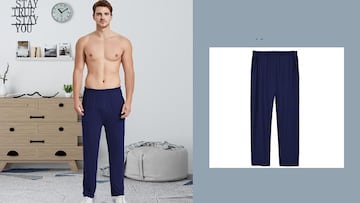 Pantal¨®n largo de pijama para hombre en pack de 2 en Amazon.