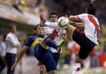 Boca Juniors igualó en la Bombonera ante River Plate 0-0 en la semifinal de ida de la Copa Sudamericana. 