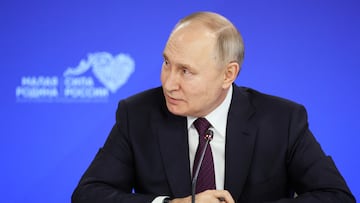 Russian President Vladimir Putin attends a meeting with the heads of municipalities during the all-Russian municipal forum in the town of Odintsovo in Moscow region, Russia, January 16, 2024. Sputnik/Sergei Savostyanov/Pool via REUTERS ATTENTION EDITORS - THIS IMAGE WAS PROVIDED BY A THIRD PARTY.
