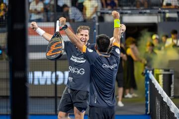 Paquito Navarro y Fede Chingotto celebra el paso a la final.