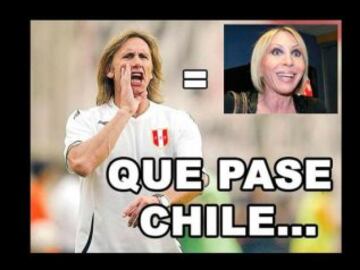 Los memes que calientan la previa del duelo Chile-Perú