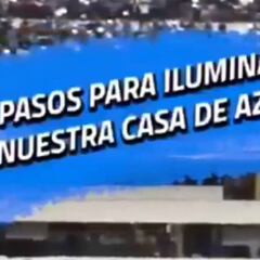 La peculiar 'manualidad' con la que Cruz Azul quiere iluminar el Azteca