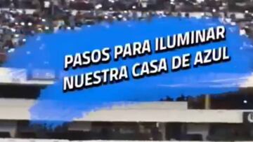 La Máquina publicó en sus redes sociales una forma inusual para que sus aficionados puedan iluminar de celeste el inmueble durante la semifinal ante Rayados.