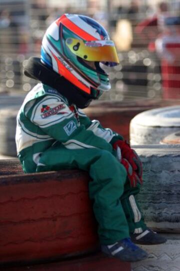 Carlos Sainz Jr. empezó desde muy pequeño a correr en karting.