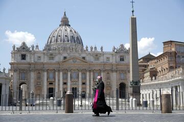 10/06/21 EUROCOPA 2020 ROMA 
REPORTAJE VATICANO  PREPARATIVOS
PLAZA SAN PEDRO
