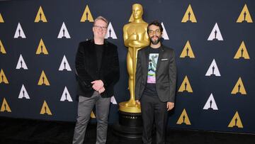 BEVERLY HILLS, CALIFORNIA - MARCH 26: (L-R) Directors Don Hall and Carlos López Estrada attend the 94th Oscars Week: Animated Feature Film event at Samuel Goldwyn Theater on March 26, 2022 in Beverly Hills, California. (Photo by Rodin Eckenroth/Getty Images)