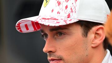 Ferrari's Monegasque driver Charles Leclerc looks on after the   Formula One Monaco Grand Prix at the Monaco street circuit in Monaco, on May 28, 2023. (Photo by ANDREJ ISAKOVIC / AFP)