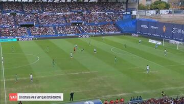 Una captura del vídeo del audio entre el árbitro y el VAR que publica la RFEF.