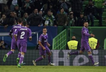 Benzema le dio la victoria al Real Madrid. 1-2.