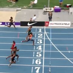 Qué se preparen los récords de Bolt: ¡qué carrerón de Lyles!
