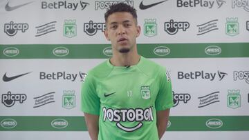 Andrés Salazar, jugador de Atlético Nacional, convocado al microciclo de la Selección Colombia Sub 23.