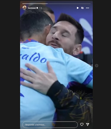 Cristiano Ronaldo y Lionel Messi presumen su encuentro en redes sociales
