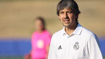David Aznar, entrenador del Real Madrid. 