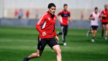 Sergio Ruiz durante un entrenamiento.