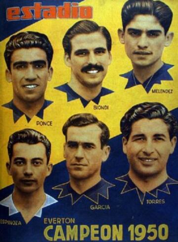 Salvador Biondi (argentino) fue una de las figuras de Everton en la década de los '50. Jugaba de lateral izquierdo. Luego se convirtió en un formador y descubridor de talentos.