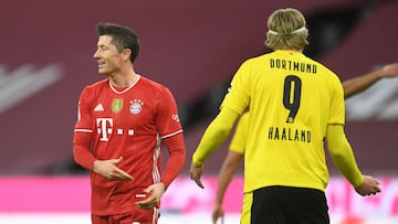 Lewandowski y Haaland.