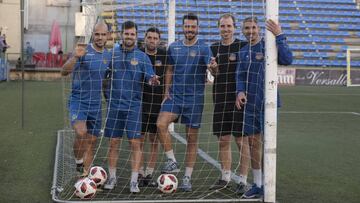 Azparren, técnico del Sant Andreu compareció en la rueda de prensa previa al duelo ante el Atlético.