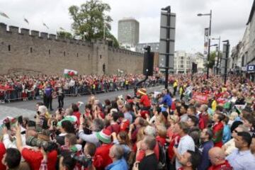 Las imágenes de Gareth Bale y la selección de Gales en Cardiff