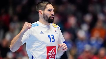 Nikola Karabatic, durante un partido con la selecci&oacute;n de Francia en el Europeo de Balonmano de 2020.